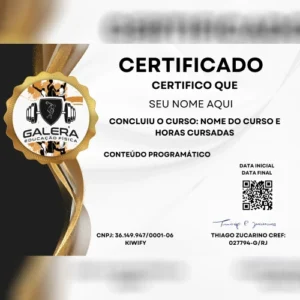 Galera da Educação Fisica - Certificados